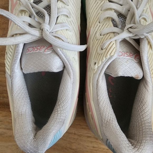 Asics Womens Solution Speed FF 2 Running Shoes White Frosted Rose Size 8.5 - Picture 10 of 12